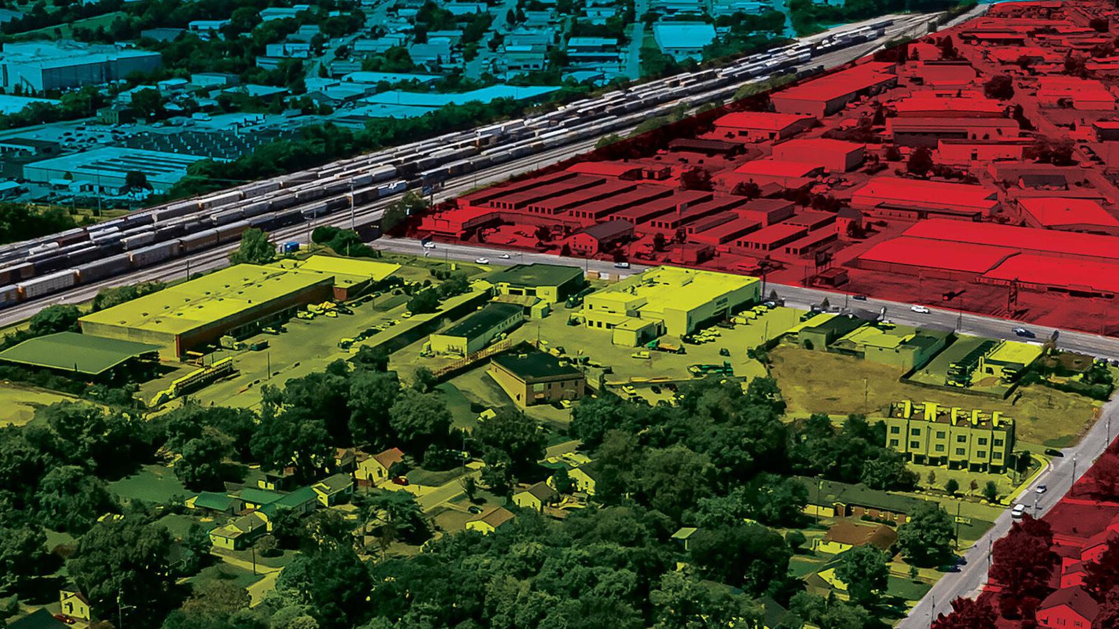 Cover of the Sept. 11, 2025 Nashville Scene showing Districts 5, 6 and 7 as gerrymandered